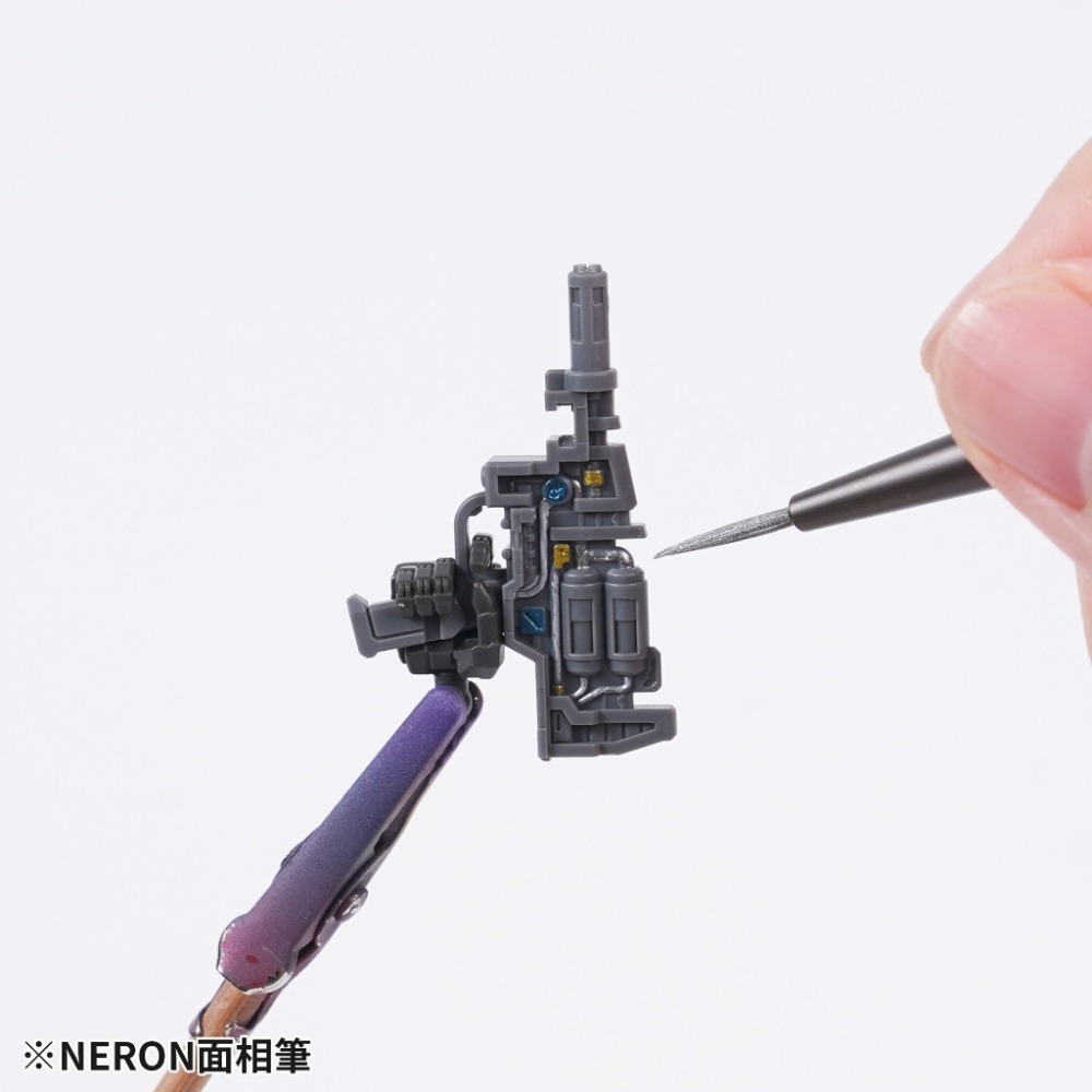 (Pandainn) Madworks NERON 面相筆 平筆 斜平筆 丸平筆 乾刷筆 舊化筆 mad 畫筆 模型工具-細節圖8