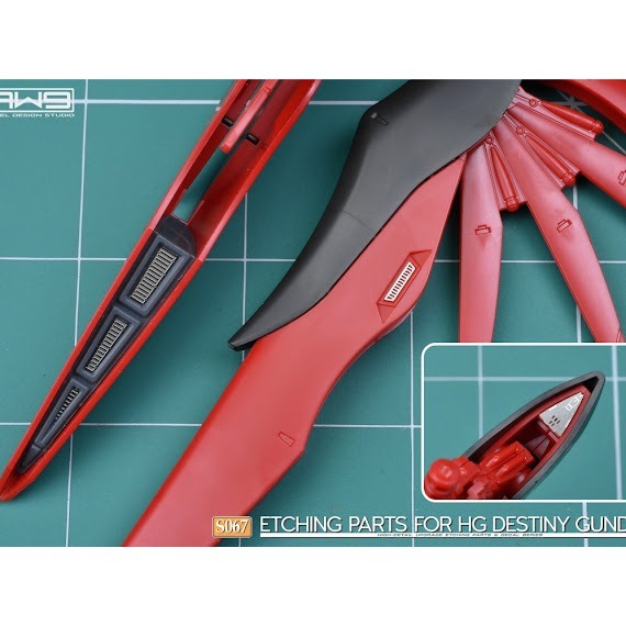 (Pandainn)現貨非模型 鋼魂 AW9 S67 HG 1/144 命運鋼彈 SPEC II 改造蝕刻片 附水貼-細節圖8