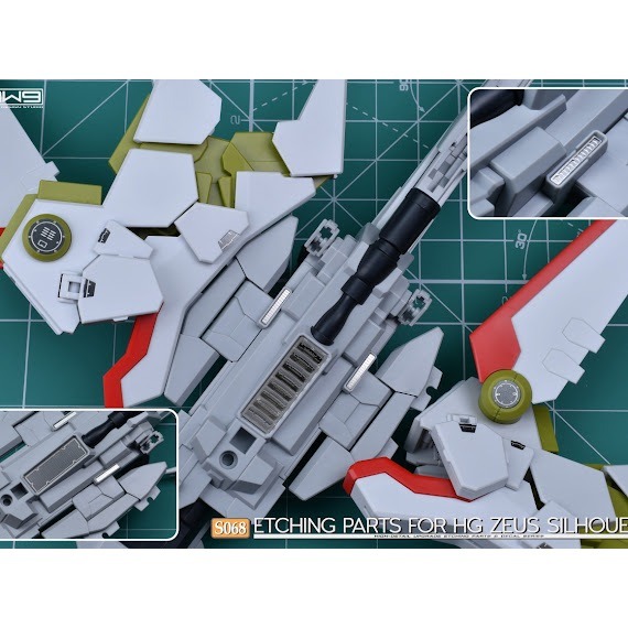 (Pandainn)非模型 鋼魂 AW9 S68 HG 1/144 神王宙斯型外掛裝備 改造蝕刻片 附水貼 aw9-細節圖4