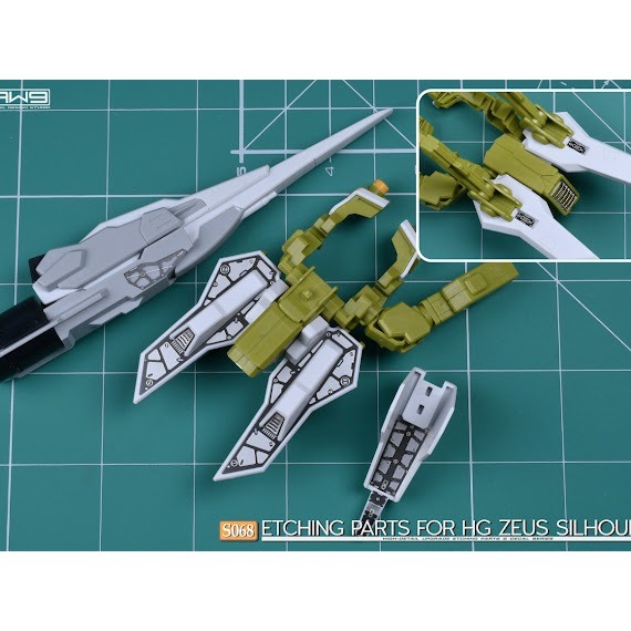 (Pandainn)非模型 鋼魂 AW9 S68 HG 1/144 神王宙斯型外掛裝備 改造蝕刻片 附水貼 aw9-細節圖5