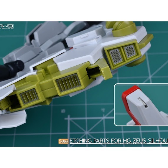 (Pandainn)非模型 鋼魂 AW9 S68 HG 1/144 神王宙斯型外掛裝備 改造蝕刻片 附水貼 aw9-細節圖6