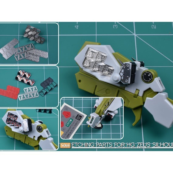 (Pandainn)非模型 鋼魂 AW9 S68 HG 1/144 神王宙斯型外掛裝備 改造蝕刻片 附水貼 aw9-細節圖7