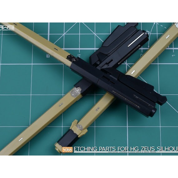 (Pandainn)非模型 鋼魂 AW9 S68 HG 1/144 神王宙斯型外掛裝備 改造蝕刻片 附水貼 aw9-細節圖9