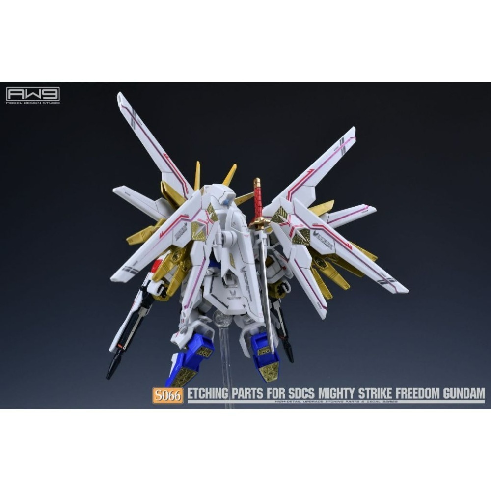 (Pandainn) 非模型 鋼魂 AW9 S66 SDCS 全能攻擊自由鋼彈 改造蝕刻片 附水貼 aw9 模型工具-細節圖3