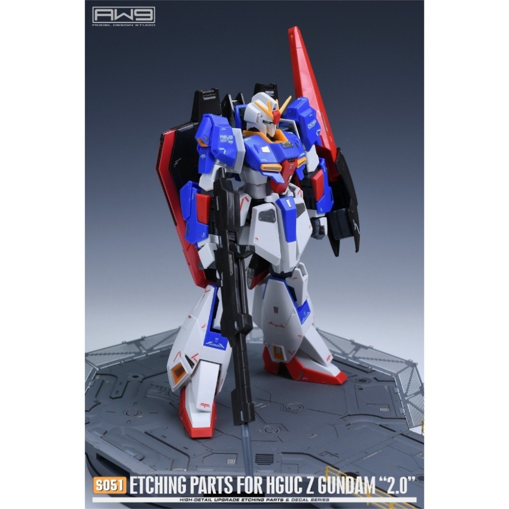 (Pandaninn)非模型 鋼魂 AW9 S51 1/144 HGUC Z GUNDAM 2.0 新生版 蝕刻片附水貼-細節圖4