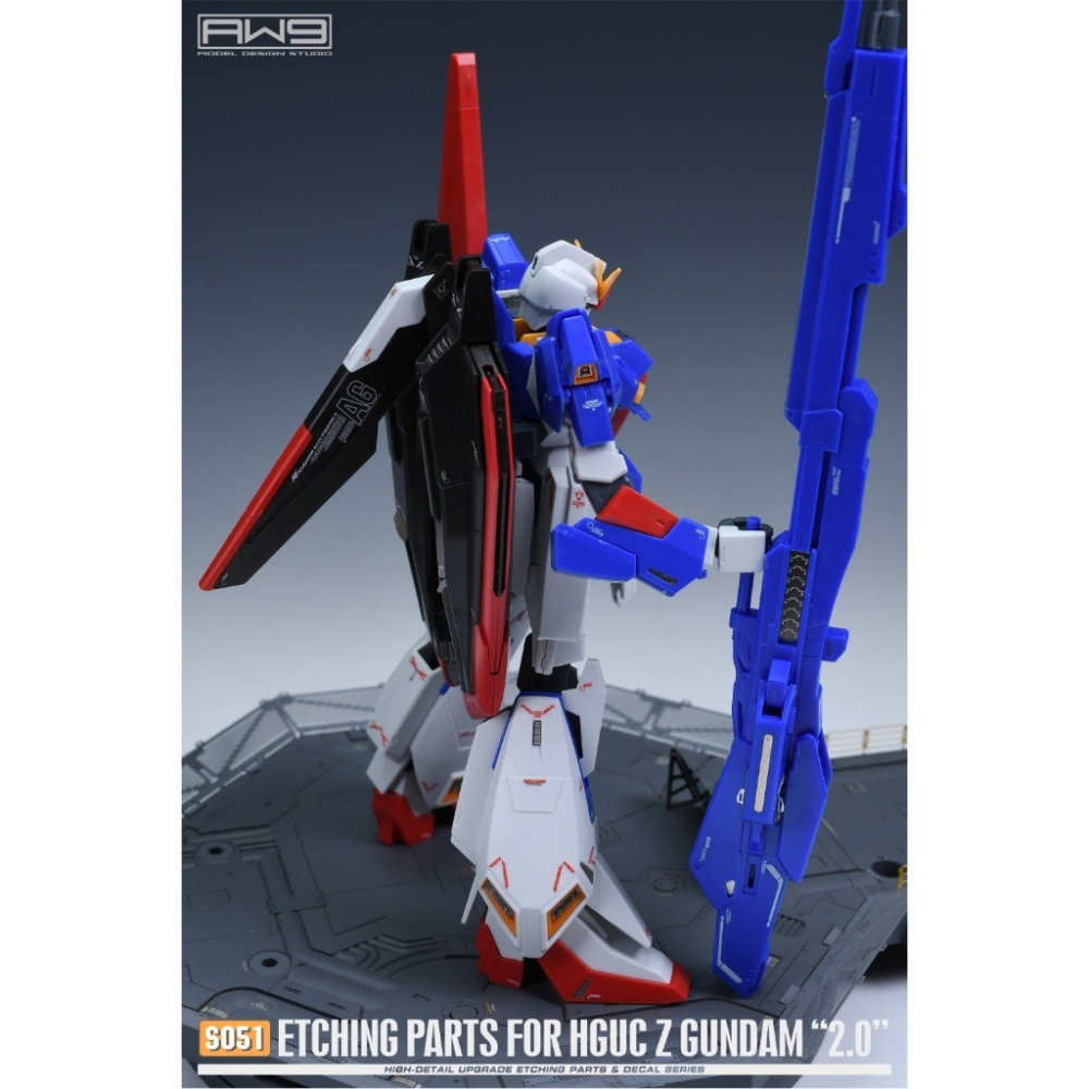 (Pandaninn)非模型 鋼魂 AW9 S51 1/144 HGUC Z GUNDAM 2.0 新生版 蝕刻片附水貼-細節圖5