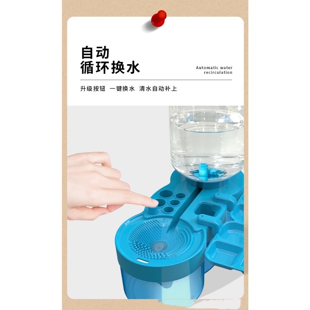 (Pandainn) 洗筆神器 畫筆 洗筆 水漆 模型工具-細節圖4