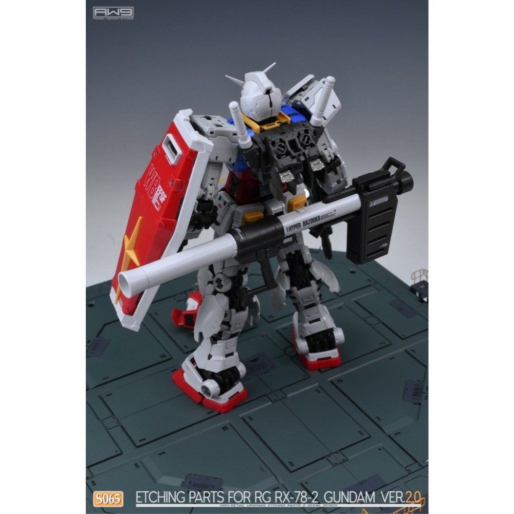 (Pandainn) 非模型 鋼魂 AW9 S65 RG 1/144 RX-78-2 初鋼 2.0 改造蝕刻片附水貼-細節圖4