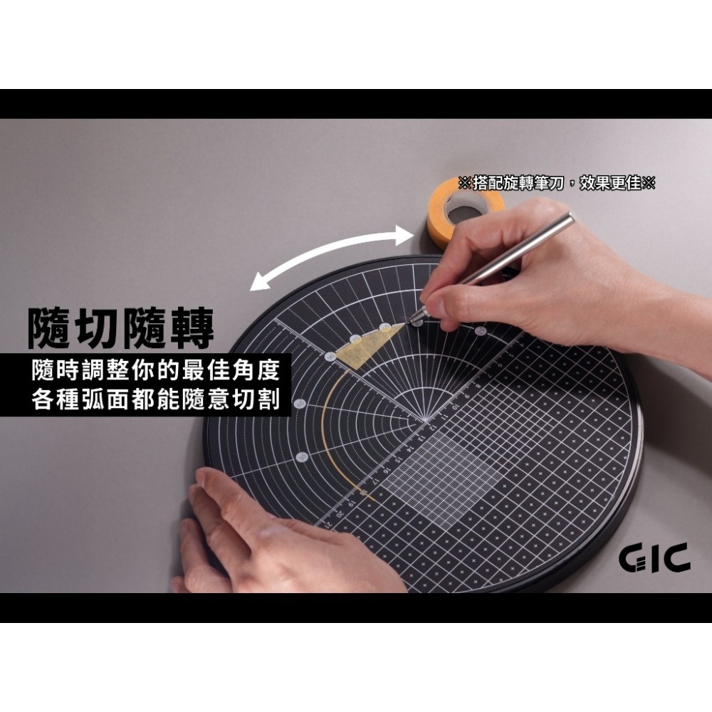 (Pandainn) 現貨 GIC TC30 旋轉切割墊 TC-30 模型工具-細節圖3