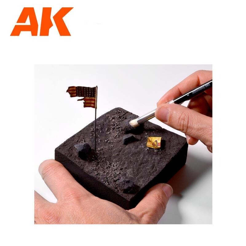(Pandainn) 現貨 AK AK9300 乾刷套裝 4套組 模型工具-細節圖3