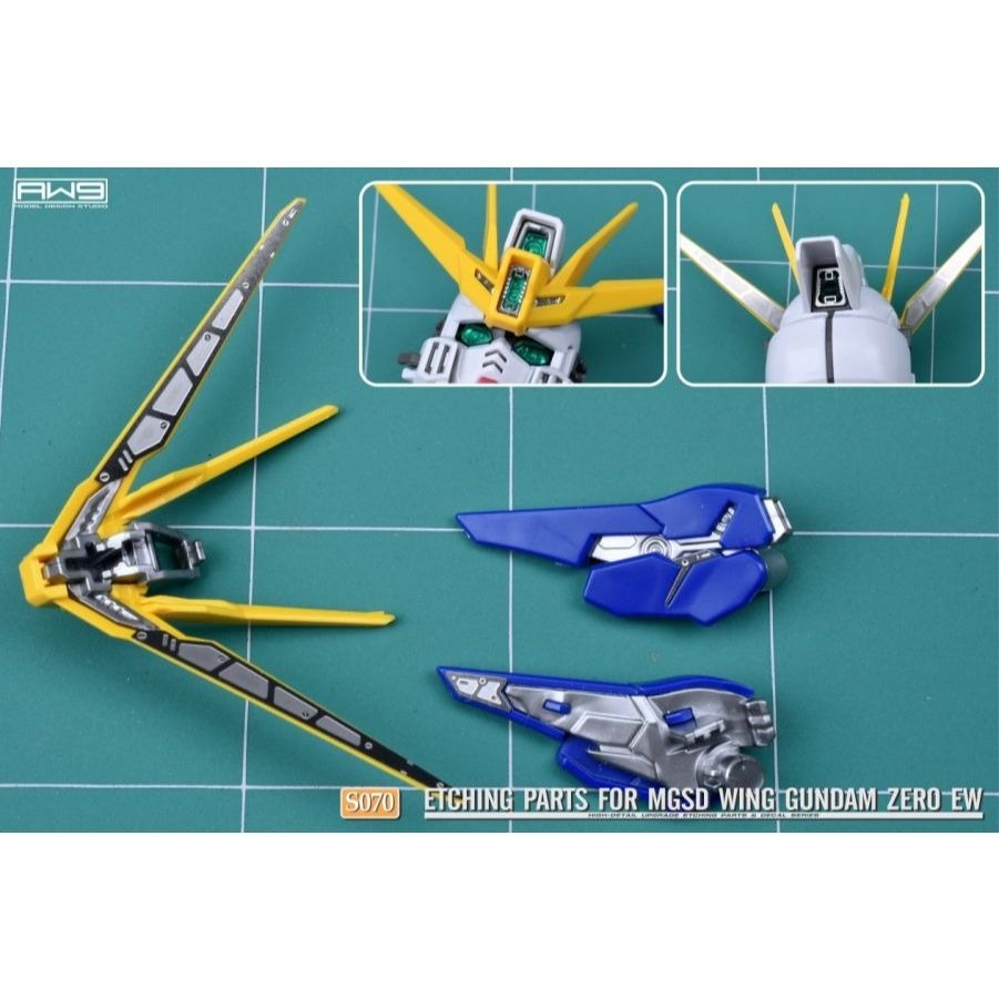 (Pandainn) 非模型 鋼魂 AW9 S070 S70 MGSD飛翼零式 EW 專用蝕刻片 附水貼-細節圖3