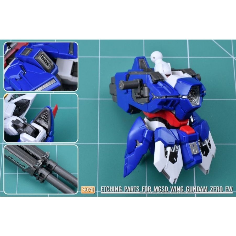 (Pandainn) 非模型 鋼魂 AW9 S070 S70 MGSD飛翼零式 EW 專用蝕刻片 附水貼-細節圖4