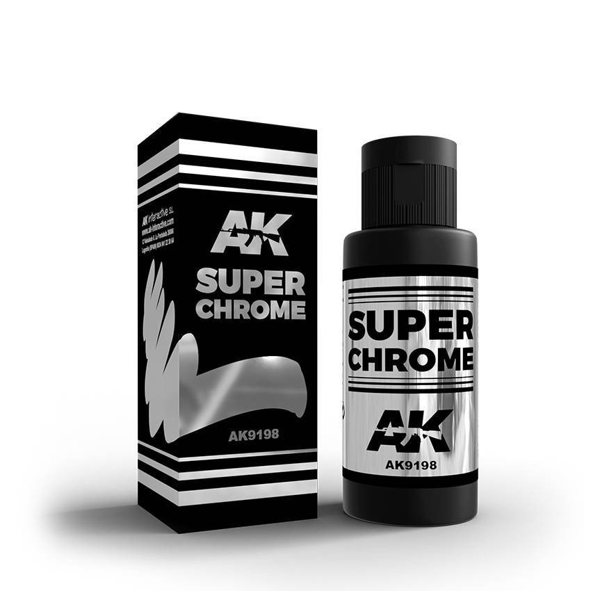 (Pandainn)現貨 AK9198 油墨超光澤鍍鉻金屬色 60ml 模型用品-規格圖2