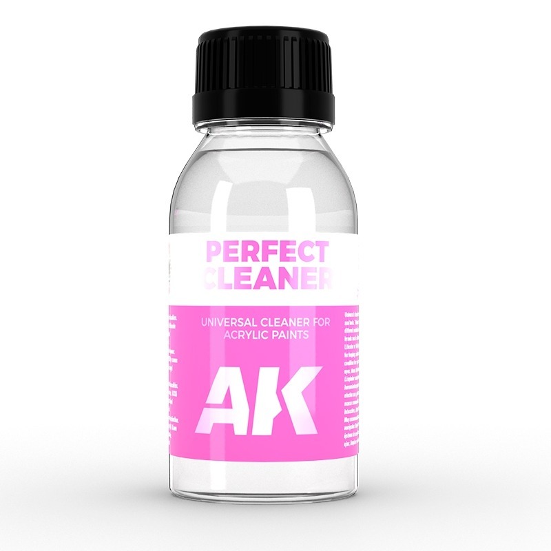 (Pandainn)現貨 AK119 噴筆&毛筆 壓克力顏料專用清潔劑 100ml 模型用品-規格圖1