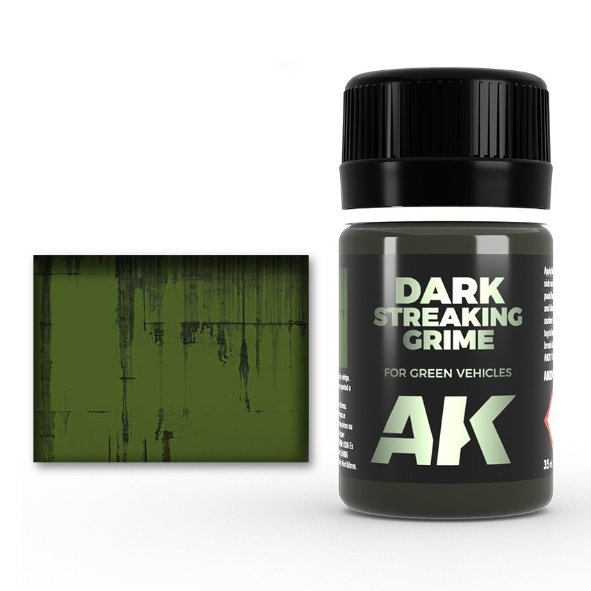 (Pandainn)現貨 AK064 綠色坦克銹化組 砝瑯舊化 AK024 AK045 AK046 模型用品-細節圖2