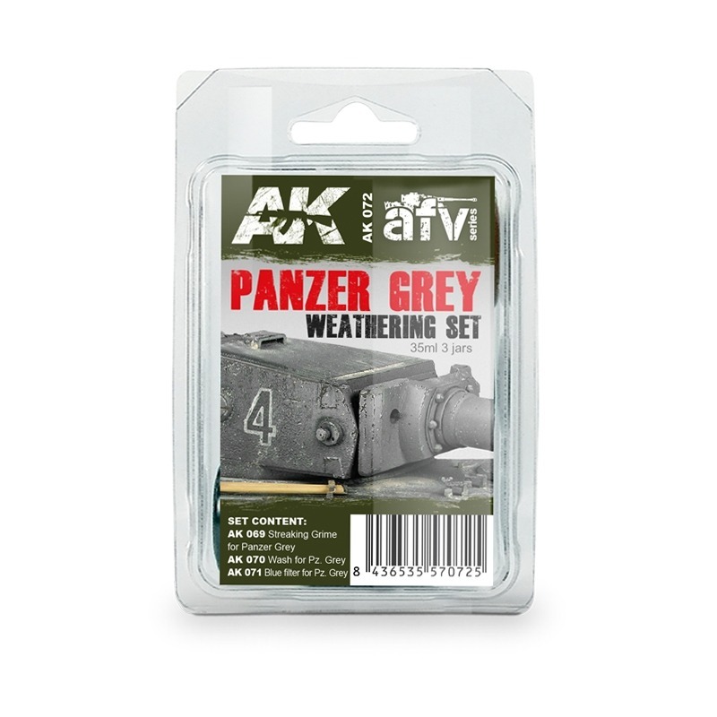 (Pandainn)現貨 AK072 早期坦克風化套裝 AK069 AK070 AK071 模型用品-規格圖4