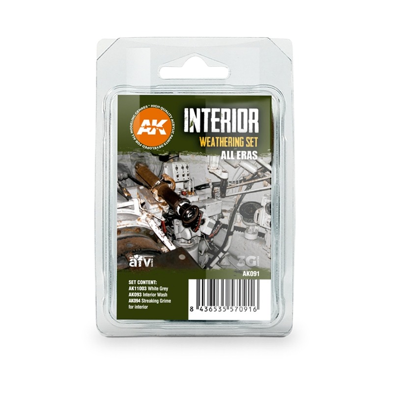 (Pandainn)現貨 AK091 座艙內部舊化套組 砝瑯舊化 AK11003 AK093 AK094 模型用品-規格圖4