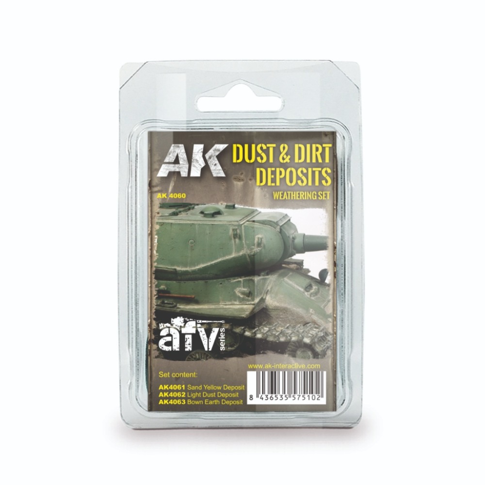 (Pandainn)現貨 AK4060 塵土沉積套裝 珐瑯舊化 AK4061 AK4062 AK4063 模型用品-規格圖4