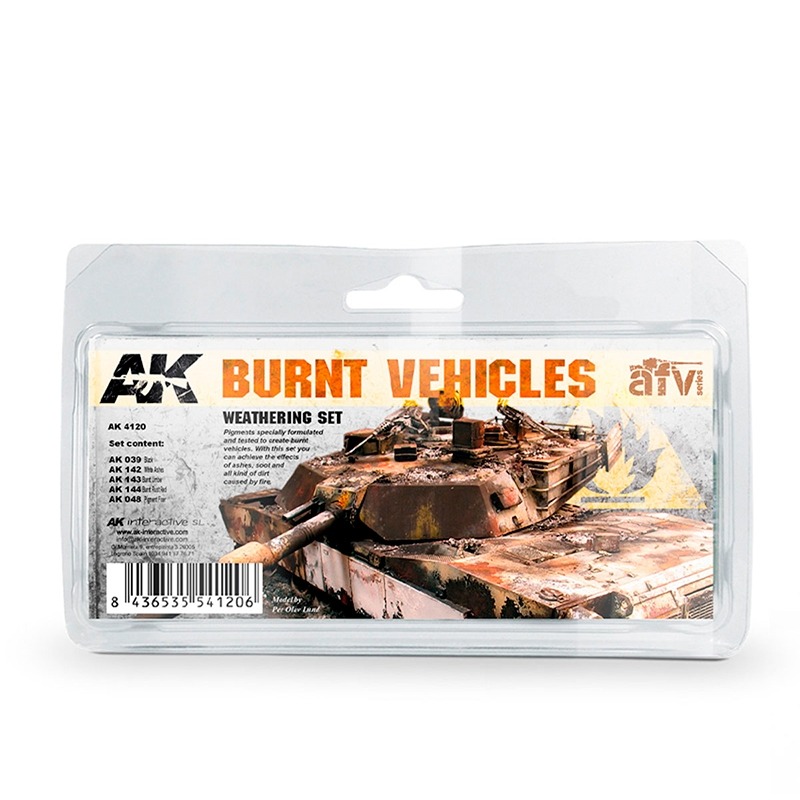 (Pandainn)現貨 AK4120 燒毀的車輛套裝 舊化 AK039 AK142 AK143 AK144 AK048-規格圖6