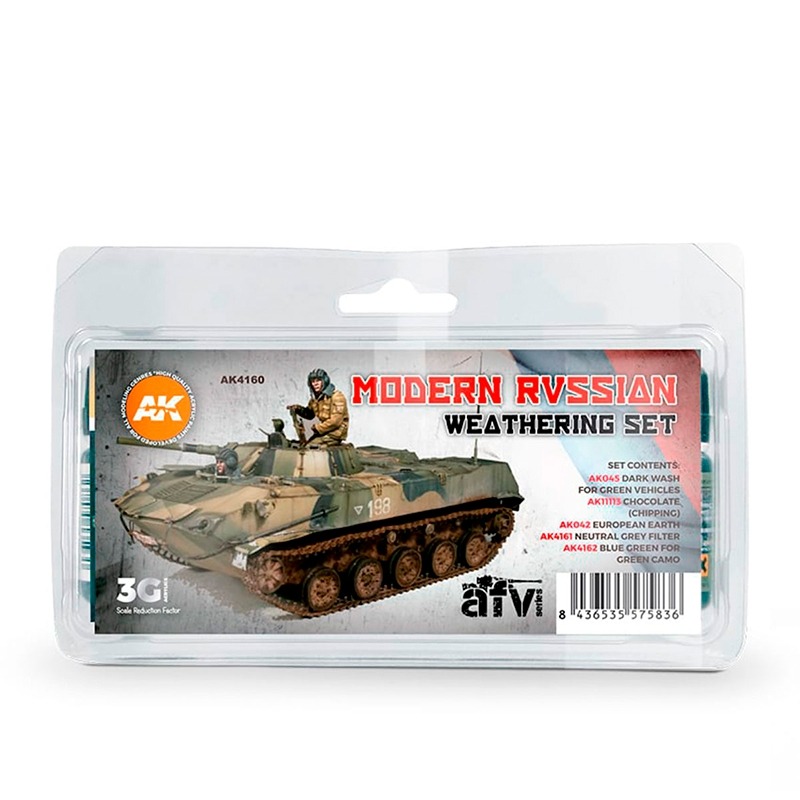 (Pandainn) AK4160 現代俄羅斯風化套裝AK045 AK11113 AK042 AK4161 AK4162-規格圖9