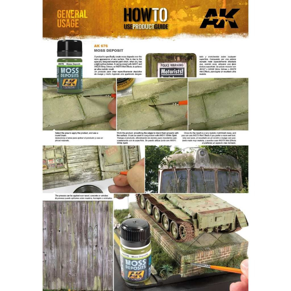 (Pandainn)現貨 AK4180 廢棄車輛套裝 珐瑯舊化 AK675 AK676 AK148 模型用品-細節圖5