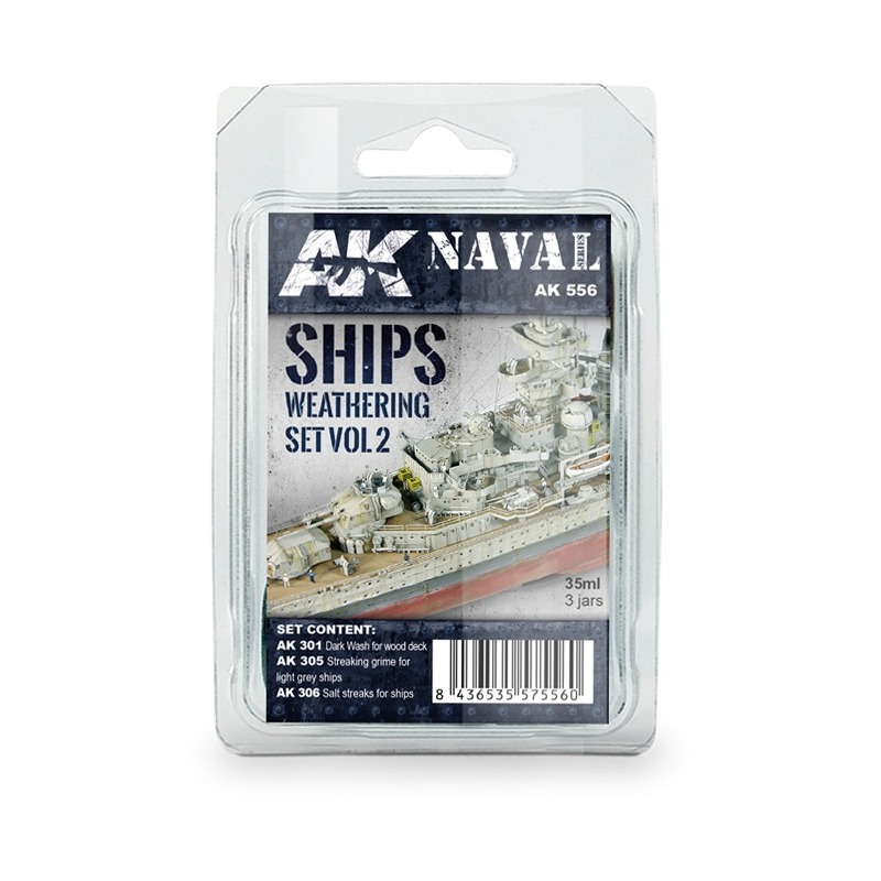 (Pandainn)現貨 AK556 船舊化組2 珐瑯舊化 AK301 AK305 AK306 模型用品-規格圖7