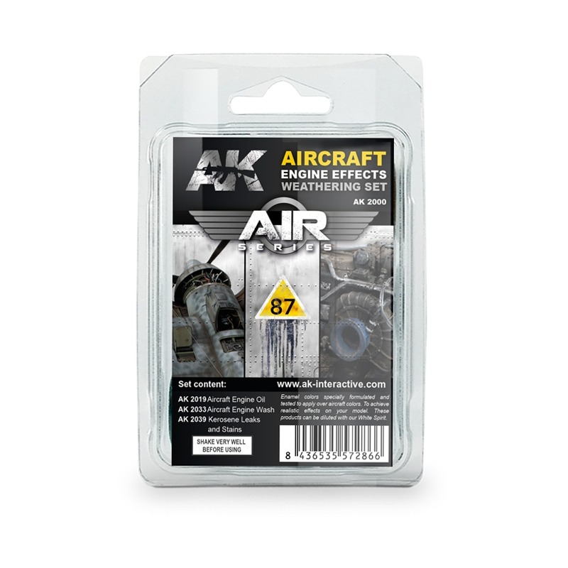 (Pandainn) AK2000 飛機引擎效應風化套裝 航空系列 AK2019 AK2033 AK2039 模型用品-規格圖7