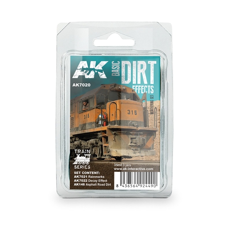 (Pandainn) AK7020 基礎污垢效果風化套裝 AK074 AK675 AK146 模型用品-規格圖7