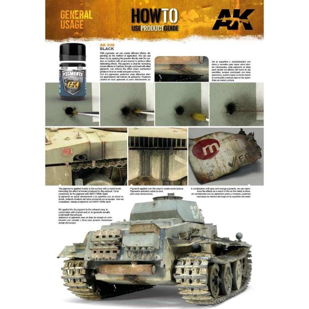 (Pandainn)現貨 全系列 AK 粉彩舊化土 色粉 舊化 AK039 AK040 AK041 AK042模型用品-細節圖2