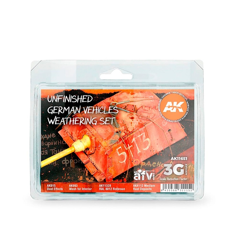 (Pandainn) AK11651 未完成的戰車舊化套裝 AK015 AK093 AK11328 AK4112 舊化-規格圖9