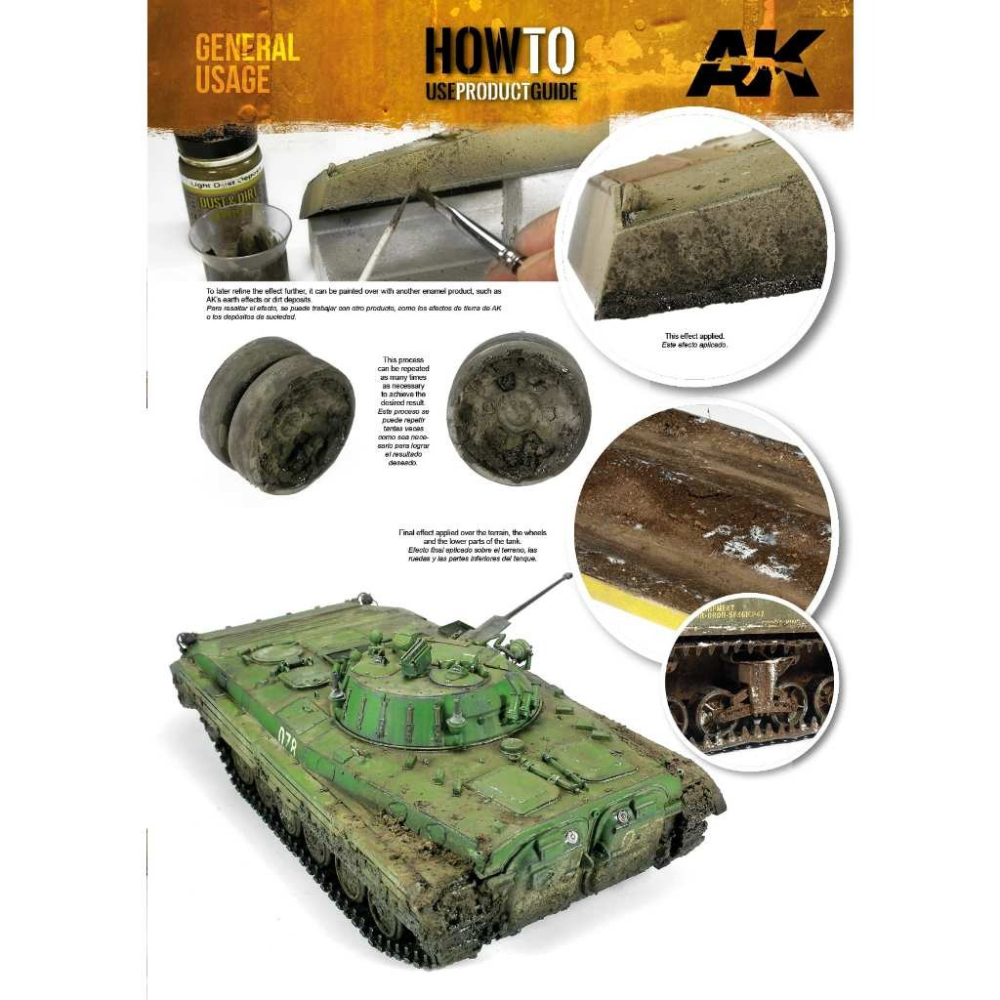 (Pandainn)現貨 AK665 粉彩舊化土紋理質感固定液 100ml 模型舊化 模型用品-細節圖3