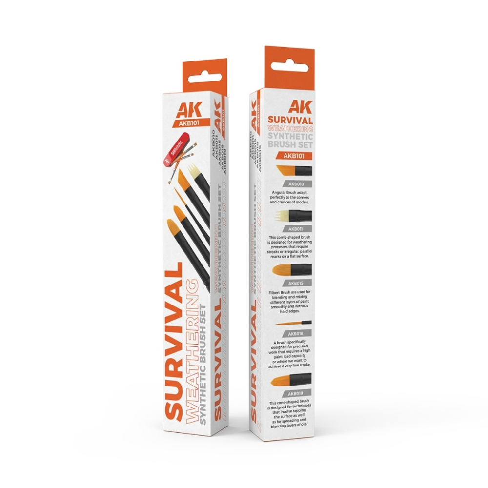 (Pandainn)現貨 AK AKB101 生存風化刷套裝 筆刷 舊化-細節圖3