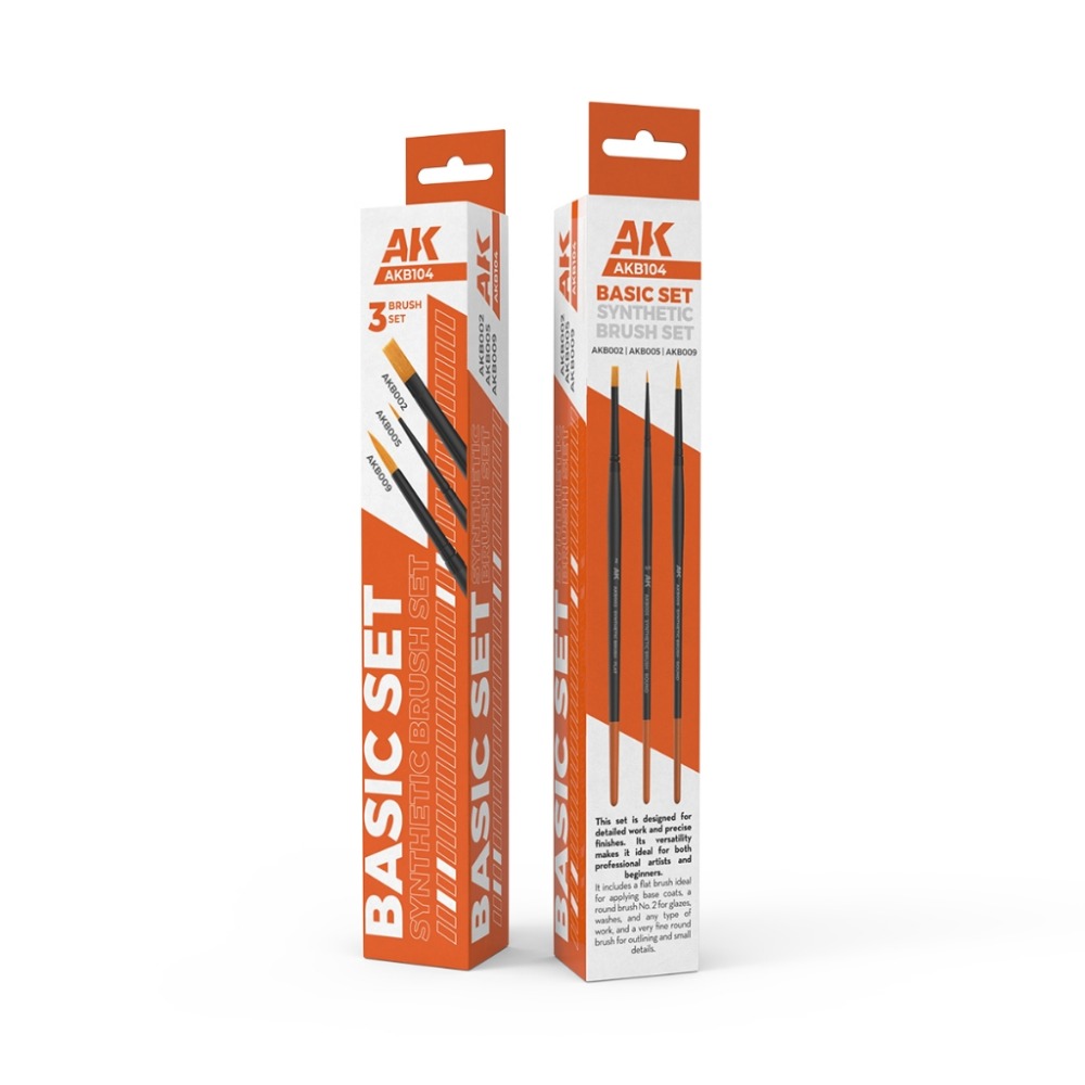 (Pandainn)現貨 AK AKB104 基礎刷具套裝 筆刷 舊化 微縮-規格圖6
