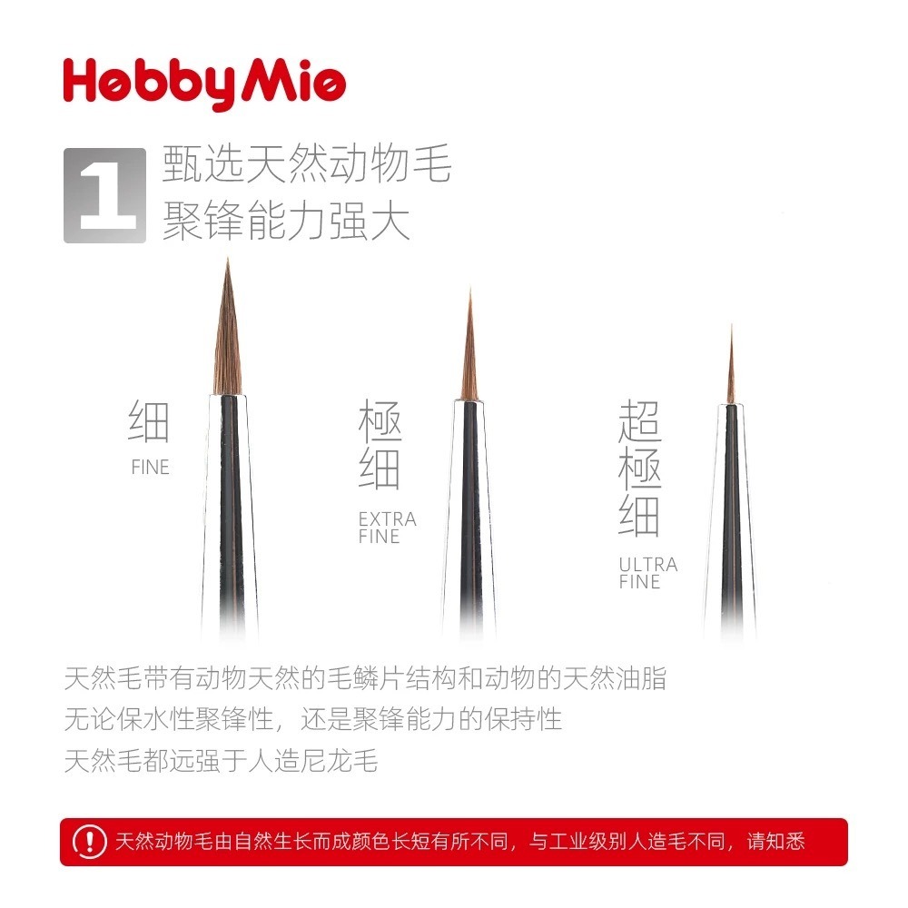 (Pandainn) 喵匠 Hobbymio 模型上色筆 面相筆PRO 模型上色 筆塗 舊化-細節圖2