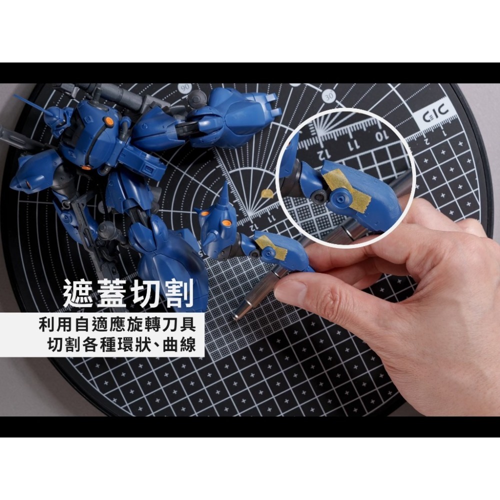 (Pandainn) 現貨 GIC TC31 360旋轉筆刀 TC31A 360旋轉筆刀 補充刀片(3入) 模型用品-細節圖5