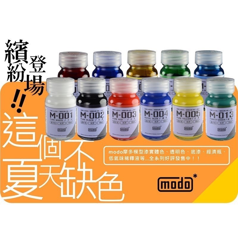(Pandainn) 摩多 M001 M002 M003 M004 M005 正白 正黑 正紅 正黃 modo模型漆-細節圖2