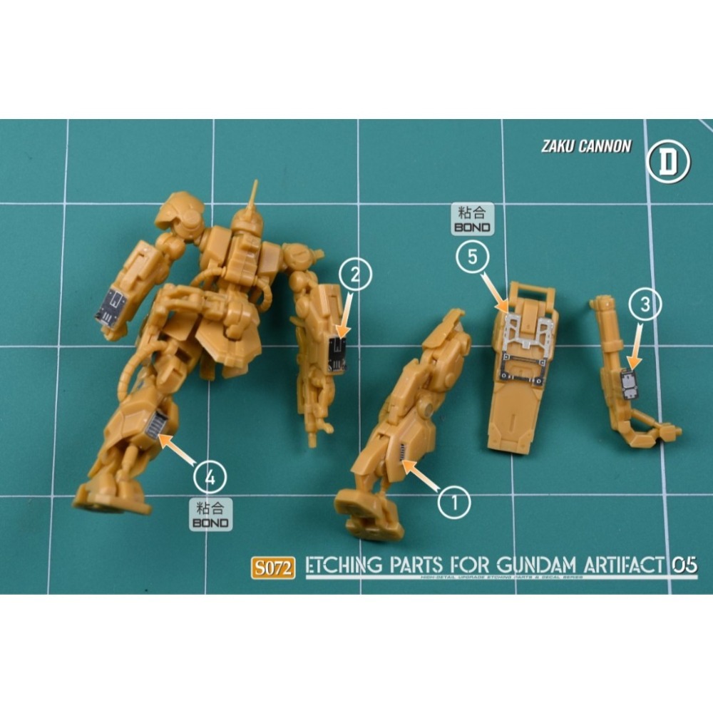 (Pandainn) Madworks S72 萬代盒玩 鋼彈 ARTIFACT 第5彈 專用蝕刻片 AW9-細節圖7