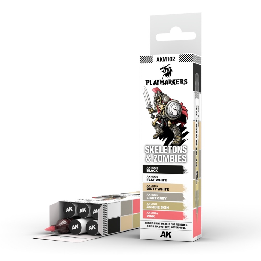 (Pandainn) AK 微縮戰棋 馬克筆 套裝 AKM101 AKM102 AKM103 - AKM109 麥克筆-規格圖9