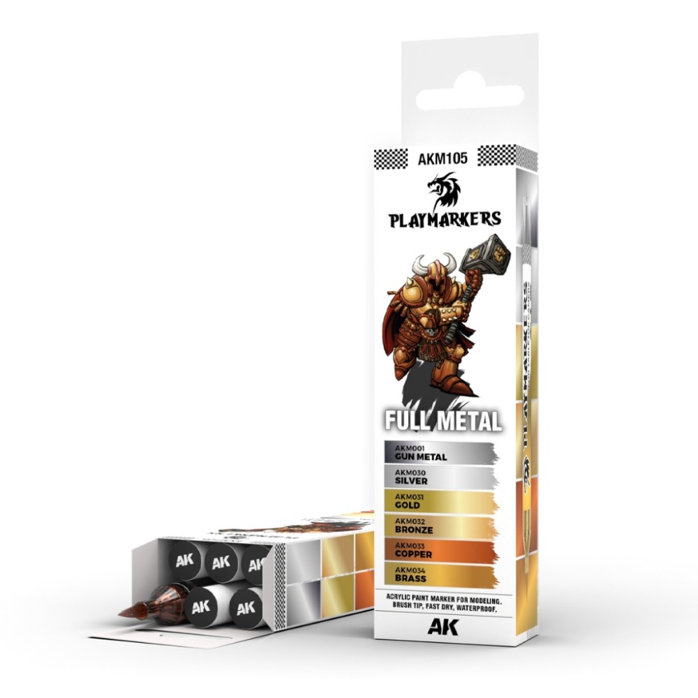 (Pandainn) AK 微縮戰棋 馬克筆 套裝 AKM101 AKM102 AKM103 - AKM109 麥克筆-規格圖9