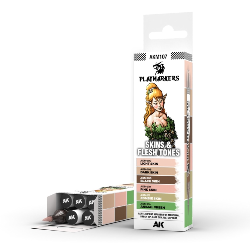 (Pandainn) AK 微縮戰棋 馬克筆 套裝 AKM101 AKM102 AKM103 - AKM109 麥克筆-規格圖9