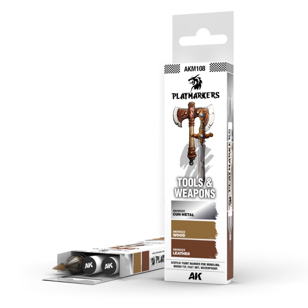(Pandainn) AK 微縮戰棋 馬克筆 套裝 AKM101 AKM102 AKM103 - AKM109 麥克筆-規格圖9