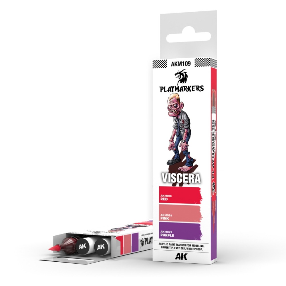 (Pandainn) AK 微縮戰棋 馬克筆 套裝 AKM101 AKM102 AKM103 - AKM109 麥克筆-規格圖9