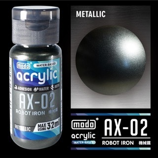 (Pandainn) modo 摩多水漆 金屬色 AX02 AX03 AX09 AX10 AX11 AX19 模型漆-規格圖2