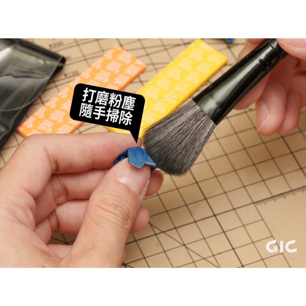 (Pandainn) 現貨 GIC TC36 模型工具 新手套組 斜口鉗 海綿砂紙 鑷子 除塵刷 TC-36 模型工具-細節圖4