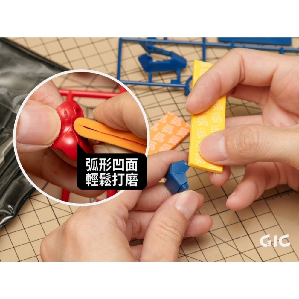 (Pandainn) 現貨 GIC TC36 模型工具 新手套組 斜口鉗 海綿砂紙 鑷子 除塵刷 TC-36 模型工具-細節圖6