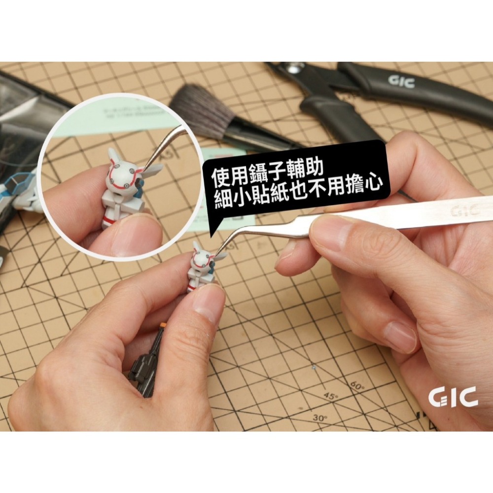(Pandainn) 現貨 GIC TC36 模型工具 新手套組 斜口鉗 海綿砂紙 鑷子 除塵刷 TC-36 模型工具-細節圖7