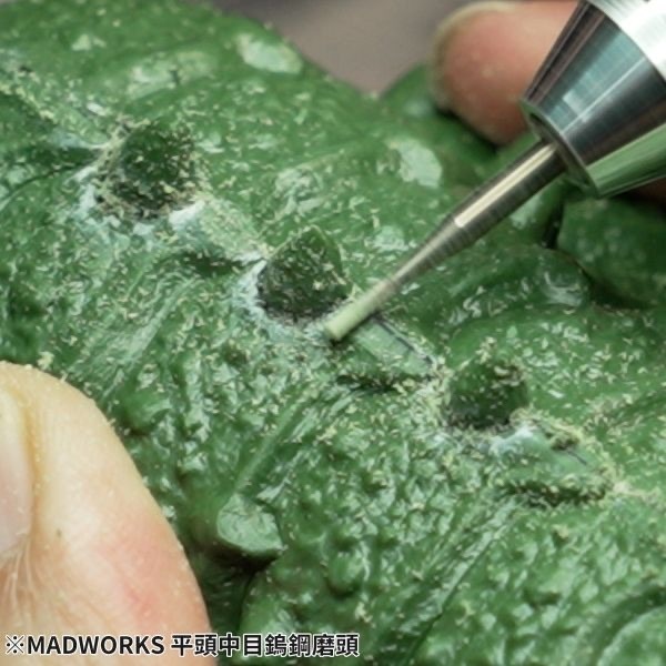 (Pandainn) Madworks 三角鎢鋼刀頭 平頭中目鎢鋼磨頭 雕刻刀用 模型用品-細節圖6