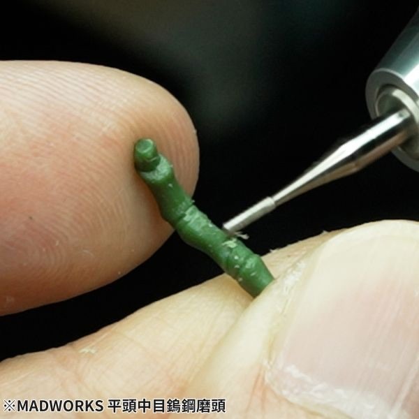 (Pandainn) Madworks 三角鎢鋼刀頭 平頭中目鎢鋼磨頭 雕刻刀用 模型用品-細節圖7