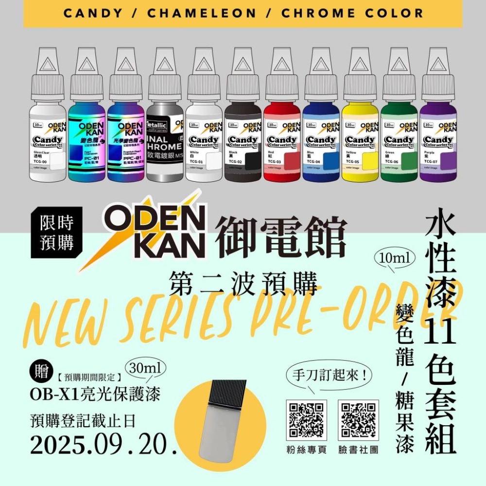 (Pandainn) 御電館 水性漆 第二彈 電鍍銀 變色龍 糖果色 模型用品 御電館水漆-規格圖7