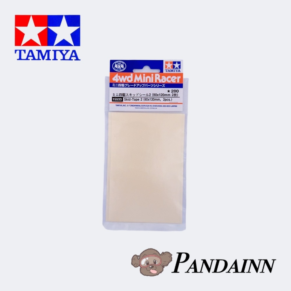 (Pandainn) 田宮 Tamiy 15533 低摩擦貼紙 80x120mm, 2入裝 Tamiya 四驅車 軌道車-規格圖4
